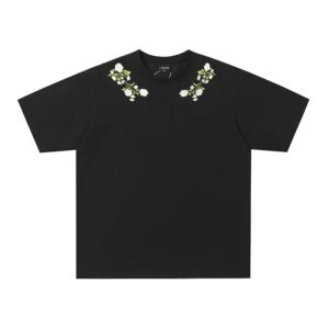 Street Style Embroidered Flower Graphic T-Shirt
