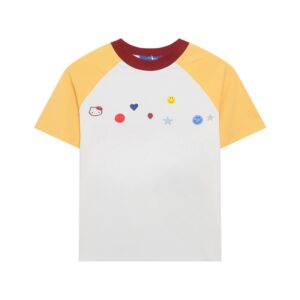 Everyday Wear Dopamine Print Straight Shoulder T-Shirt